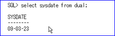 sysdate